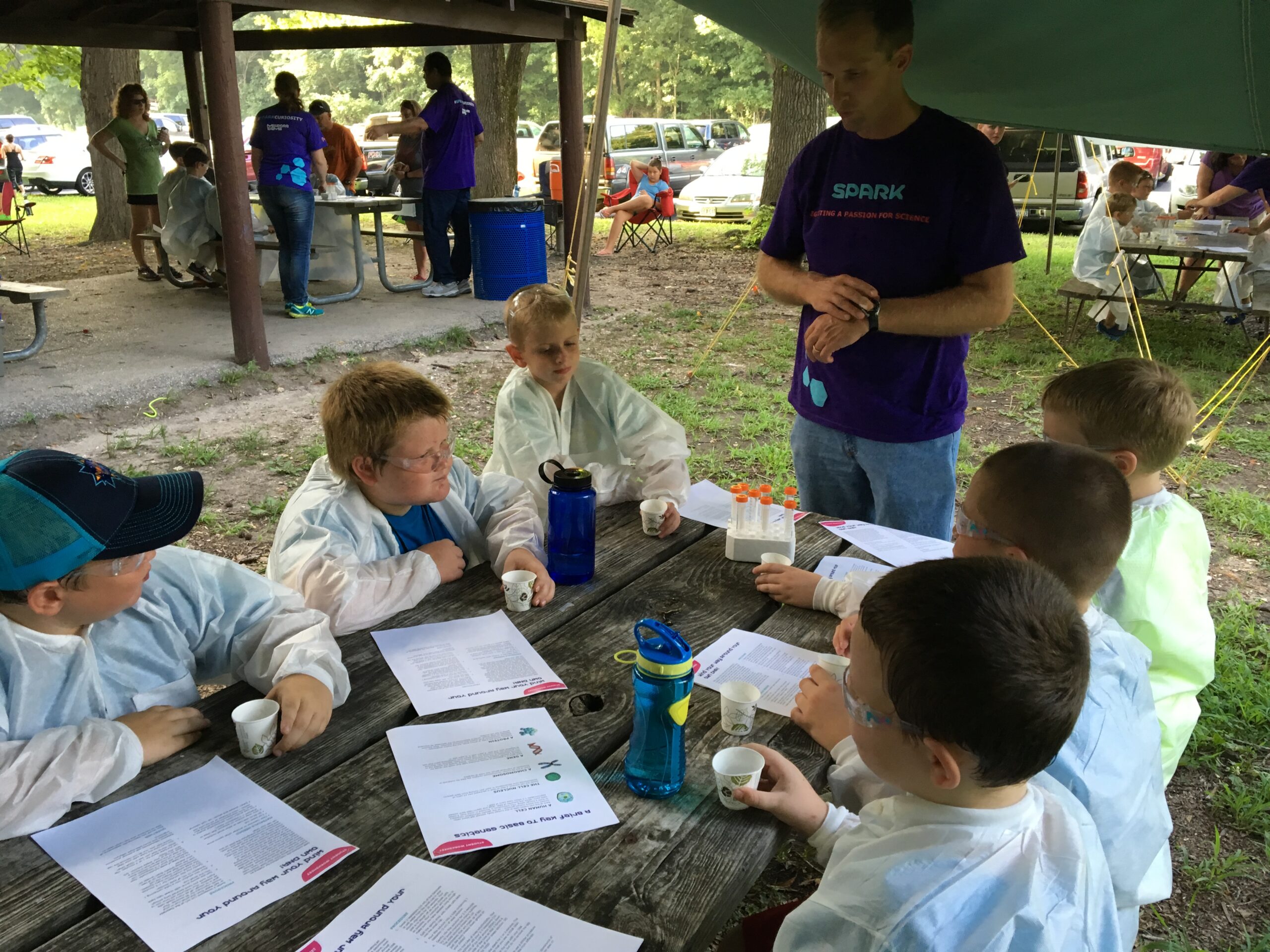 STEM scouts enjoying outdoors photo
