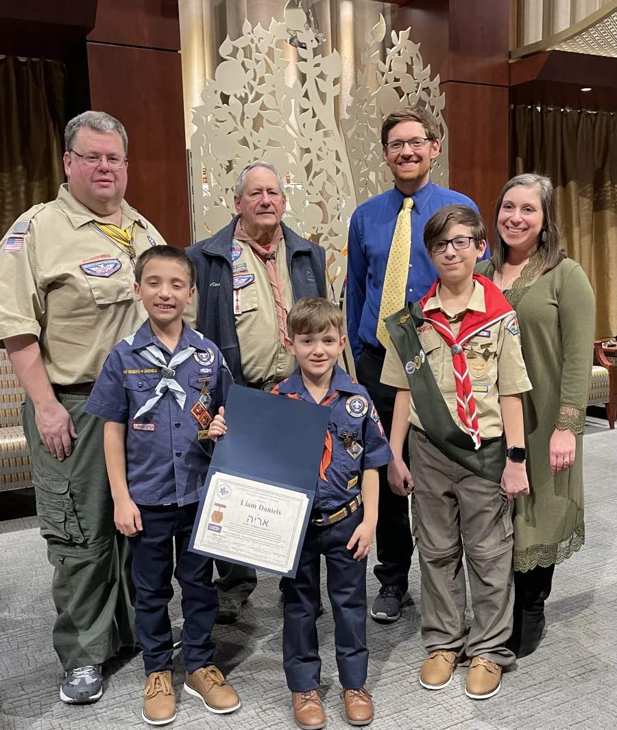 Scout Shabbat 2024 at United Hebrew Congregation